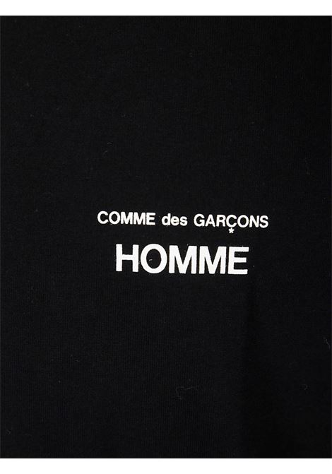 T-shirt con logo stampato in nero Comme des Garçons Homme - uomo COMME DES GARCONS HOMME | HOT1011